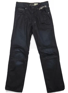 Industrie F11 Jeans Mens W30 x L3 1 Button Fly Low Rise Straight Leg Dark Blue - Picture 1 of 14