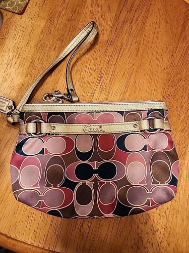 Braccialetto Coach Signature Soho Sateen Stampa Sciarpa Multicolori Cerniera Superiore