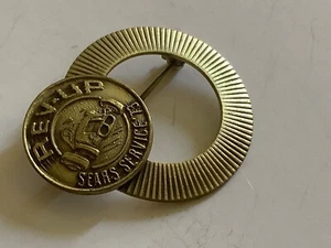1973 Sears Service REV-UP Brass Pin - Picture 1 of 3