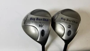 Callaway Big Bertha Steelhead 10 Degree Driver and 3 wood RH - Picture 1 of 6