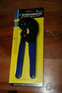 Crimpatrice esagonale per cavi coassiali 9" DL-806H RG59, RG62, RG6 NUOVA - Foto 1 di 5