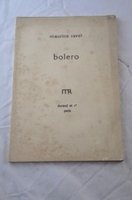 BOLERO MAURICE RAVEL SPARTITO ORCHESTRA 1929