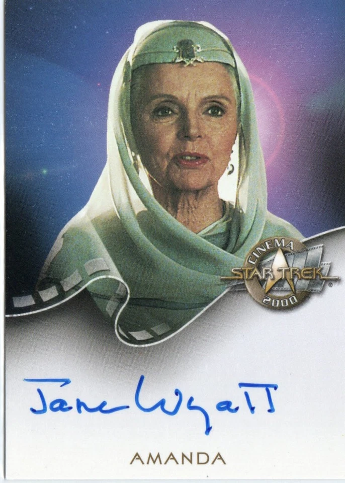 Star Trek Cinema 2000 Autograph Auto Card A13 Jane Wyatt as Amanda - Image 1 of 1