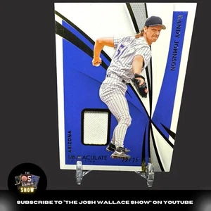 2021 Panini Immaculate Randy Johnson Game Used Jersey Relic 22/25 - Picture 1 of 3