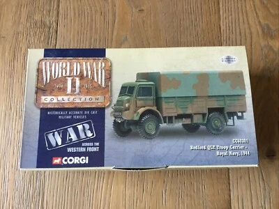 Corgi 60301 British Royal Navy Camo Bedford QLT Troop Carrier Truck 1/50 Ltd New - Image 1 of 4