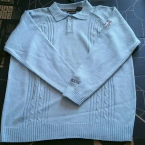 NWT FUBU Men's Sweater Size XL POWDER BLUE VARSITY COLLECTION NEW w/ TAGS - Picture 1 of 10