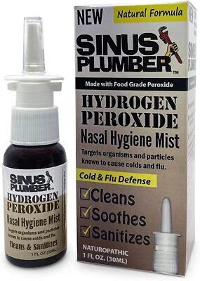 Sinus Plumber Hydrogen Peroxide Nasal Hygiene Mist 1 Fl Oz - Image 1 of 4