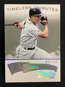 2014 Panini Classics Timeless Tributes Silver /149 Cal Ripken Jr #20 HOF