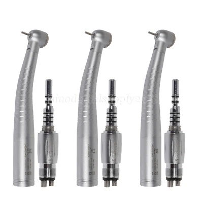 YABANGBANG 3pcs Dentale Turbina LED Fibra Ottica manipolo + attacco rapido 4 Hole Fit KaVo