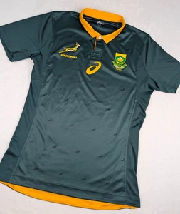 Maglia Rugby South Africa Springboks Asics Uomo XL (veste più come Large) Verde - Foto 1 di 9