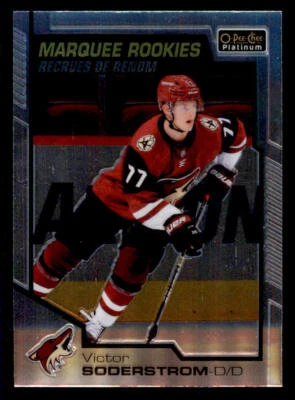 2020-21 O-Pee-Chee Platinum #155 Victor Soderstrom RC - Image 1 of 2
