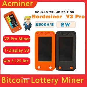 NerdMiner V2 Pro 250KH/s T-Display S3 Bitcoin Solo Lottery Miner r - Picture 1 of 4