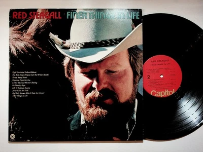 Red Steagall - Finer Things In Life LP Record 1974 Capitol Country 33RPM Foto 1 de 2