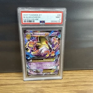 2016 Pokemon XY M Alakazam EX #26 Fates Collide PSA 9 - Picture 1 of 2