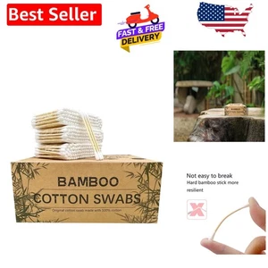 Vielseitige 900 Stück Doppelspitze Bambus Tupfer für umweltfreundliche Schönheitsroutinen - Bild 1 von 9
