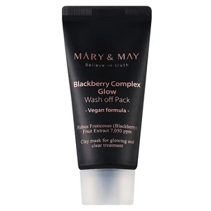 Mary&May Vegan Blackberry Complex Glow Wash Off Mask 30g / Korean Cosmetics - Picture 1 of 2