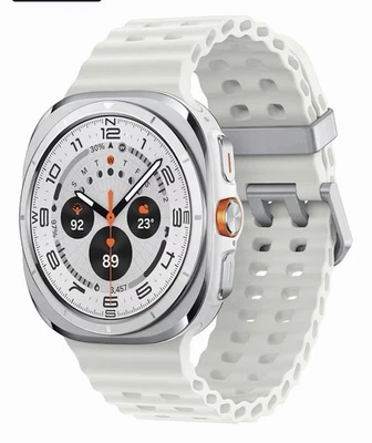 Samsung Galaxy Watch Ultra 47mm LTE Galaxy AI Titanium White Smartwatch 2025 - Image 1 of 4