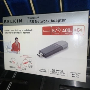 Belkin Wireless G USB Network Adapter 802.11g 400ft range USED - Picture 1 of 4