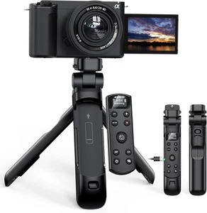 Wireless Shooting Grip Tripod w/ OLED Remote Compatible Sony ZV-1 ZV-E10 A6400 - Picture 1 of 9