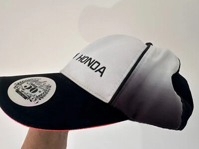 McLaren Honda Fernando Alonso Formula 1 Racing Team Hat Cap White Black 2015 - Image 1 of 4