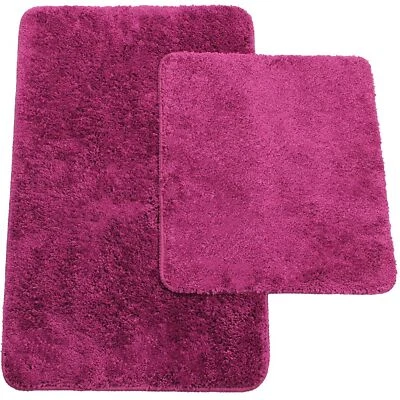Badematten 2er-Set bestehen aus Badvorleger ca. 50/80cm und WC-Vorleger ca. 4... - Bild 1 von 4