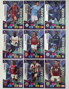 2020/21 PANINI Adrenalyn EPL Soccer Cards - Full Set of Game Breakers (9 cards) - Picture 1 of 1