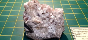 NICE! Amethyst w/ Smoky Quartz on Dogtooth Calcite - Paterson, N J - Picture 1 of 11