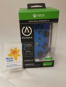 (NUN) Power A Wired Enhanced Xbox One Controller - Microsoft - Sapphire Fade