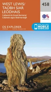 OS Explorer Map 458 - West Lewis/Taobh Siar Leodhais - signed by photographer - Picture 1 of 5