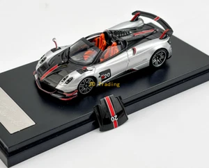 ZD LCD 1:64 Silver Huayra Roadster BC #20 Sports Model Diecast Metal Car BN - Picture 1 of 10