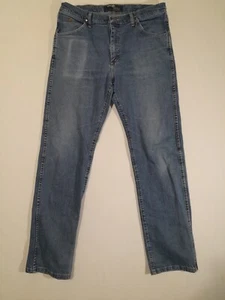 Wrangler George Strait Jeans Mens 34x32* Blue Dark Wash Cowboy Cut Western - Picture 1 of 13