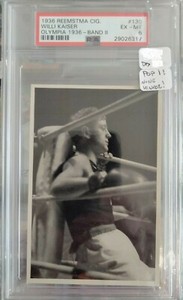 1936 REEMSTMA CIG WILLI KAISER OLYMPIA BAND #130 PSA 6 POP 1 NONE HIGHER!