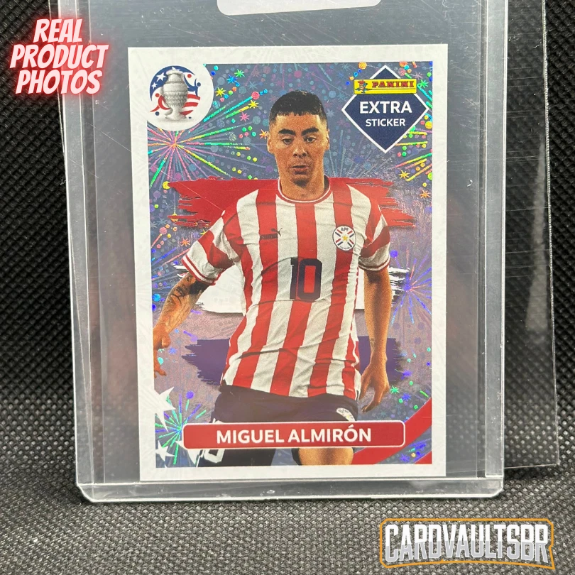Miguel Almiron Extra Sticker Silver American Cup 2024 Panini Ultra Rare - Image 1 of 2
