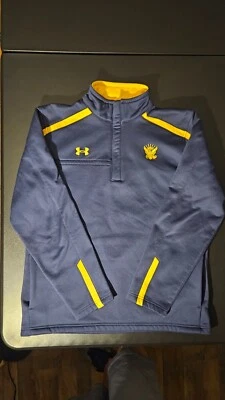 Suéter polar con cremallera 1/4 Bermudas Under Armour del Ejército de Estados Unidos para hombre L azul suelto Foto 1 de 4