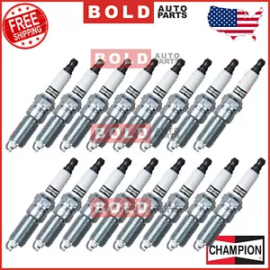 Champion SET OF 16 Spark Plugs For 5.7L Hemi Chrysler Jeep RAM Dodge RE14MCC4 - Picture 1 of 2