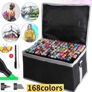 168-Farben Acrylstifte Marker Set Acrylic Stein Holz Keramik 1-6 mm handwerkKuns