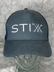 Stix Golf Trucker Snapback Mesh Cap Hat Adjustable Blue (D2) - Picture 1 of 9