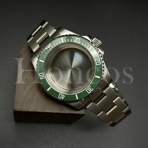 Custom Made MODS Watch Case and Bracelet Fits for NH34/35 Movement Silver GN/WT - Picture 1 of 5