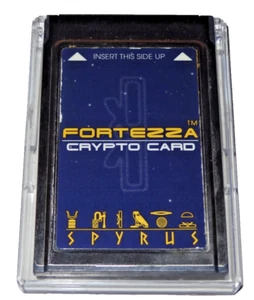 Spyrus FORTEZZA Crypto Card (Type I) PCMCIA PC Card Hardware Security Token - Afbeelding 1 van 4
