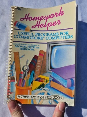 Homework Helper Useful Programs for Commodore Computers by Potts & Kohl Rare - Image 1 of 2