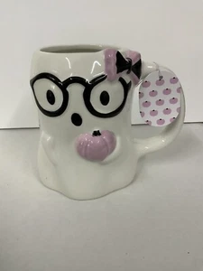 Tasse Boo Ghost Gläser Schleife mit Kürbis süße Tasse Tk Maxx NEU - Bild 1 von 10