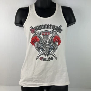 Summernats 29 Official Graphic Singlet Womens L White/Red 40/63 - Picture 1 of 7