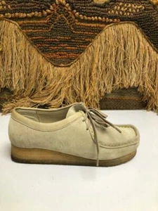 CLARKS Original Wallabee 35395 Loafers Shoes Tan Suede Womens Size Us 9 M - Picture 1 of 9