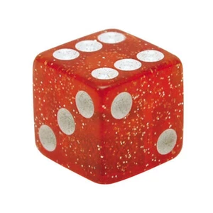 Trik Topz Valve Caps, Cube, Red Glitter, for Harley - Davidson - Picture 1 of 1