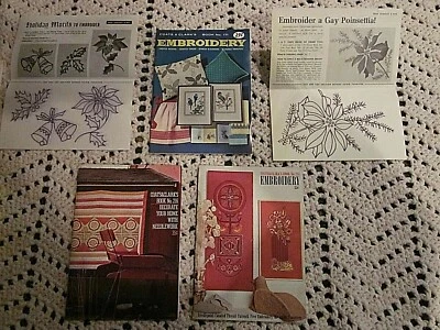 Coats & Clark Embroidery Magazines - Vintage 1970's - Image 1 of 3