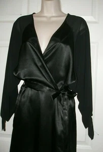 Nuevo vestido pequeño para mujer Victoria's Secret negro vintage mangas y hombros transparentes - Imagen 1 de 11