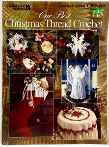 1997 Leisure Arts Our Best Christmas Thread Crochet 2941 Pattern Book Vntg 14203 - Bild 1 von 2