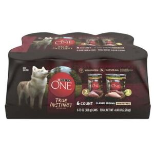 Purina One True Instinct Wet Dog Food Variety Pack, Grain-Free, 13 oz Cans (6 Pa