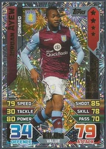 Topps Match Attax 2015-16 - #369 - Aston Villa - Jordan Ayew - Motm - Silver Foil - Bild 1 von 1