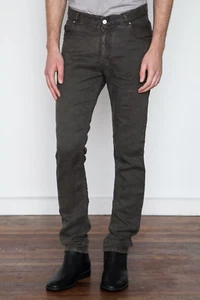 Damir Doma Silent Phlox 5 pocket Jean Slim Style Linen Woven Twill Ash Gray 32 M - Picture 1 of 24